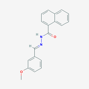 molecular formula C19H16N2O2 B3837152 N'-(3-methoxybenzylidene)-1-naphthohydrazide 