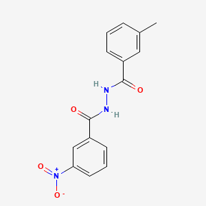 molecular formula C15H13N3O4 B3837180 3-methyl-N'-(3-nitrobenzoyl)benzohydrazide 