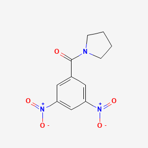 molecular formula C11H11N3O5 B3837201 1-(3,5-dinitrobenzoyl)pyrrolidine 