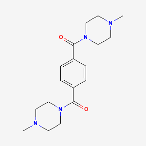 molecular formula C18H26N4O2 B3837210 1,1'-(1,4-phenylenedicarbonyl)bis(4-methylpiperazine) 