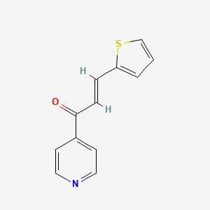 molecular formula C12H9NOS B3837274 1-(4-pyridinyl)-3-(2-thienyl)-2-propen-1-one 