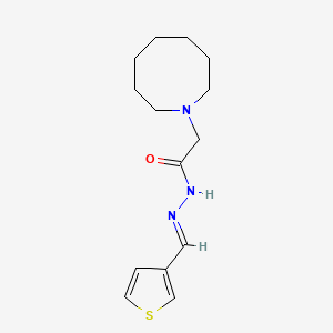 molecular formula C14H21N3OS B3837288 2-(1-azocanyl)-N'-(3-thienylmethylene)acetohydrazide 