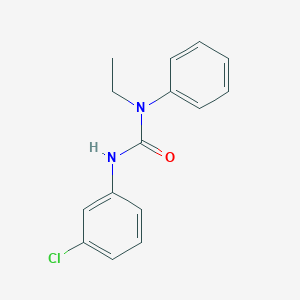 molecular formula C15H15ClN2O B3837303 N'-(3-chlorophenyl)-N-ethyl-N-phenylurea CAS No. 82744-90-9