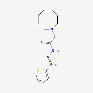 molecular formula C14H21N3OS B3837307 2-(1-azocanyl)-N'-(2-thienylmethylene)acetohydrazide 