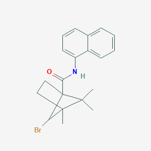 6-bromo-4,5,5-trimethyl-N-(1-naphthyl)bicyclo[2.1.1]hexane-1-carboxamide