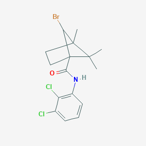 molecular formula C16H18BrCl2NO B383733 6-bromo-N-(2,3-dichlorophenyl)-4,5,5-trimethylbicyclo[2.1.1]hexane-1-carboxamide 