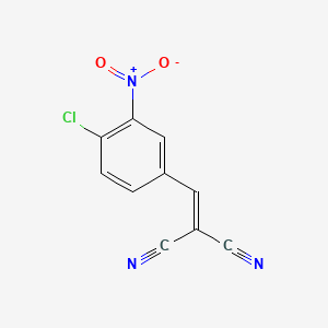 molecular formula C10H4ClN3O2 B3837347 (4-chloro-3-nitrobenzylidene)malononitrile CAS No. 27508-35-6
