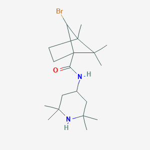6-bromo-4,5,5-trimethyl-N-(2,2,6,6-tetramethylpiperidin-4-yl)bicyclo[2.1.1]hexane-1-carboxamide