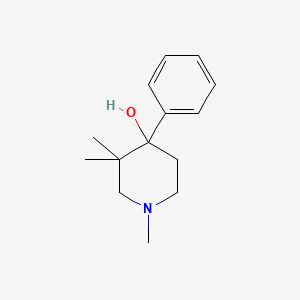 molecular formula C14H21NO B3837368 1,3,3-trimethyl-4-phenyl-4-piperidinol 