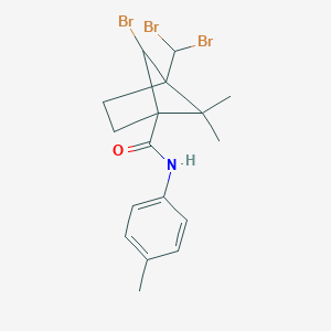 6-bromo-4-(dibromomethyl)-5,5-dimethyl-N-(4-methylphenyl)bicyclo[2.1.1]hexane-1-carboxamide