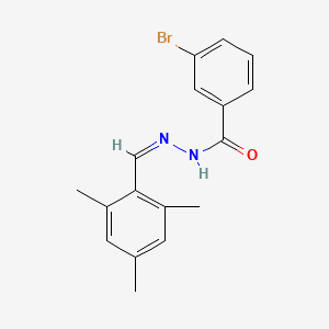 molecular formula C17H17BrN2O B3837409 3-bromo-N'-(mesitylmethylene)benzohydrazide 