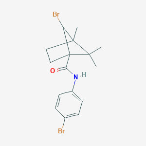 molecular formula C16H19Br2NO B383742 6-bromo-N-(4-bromophenyl)-4,5,5-trimethylbicyclo[2.1.1]hexane-1-carboxamide 