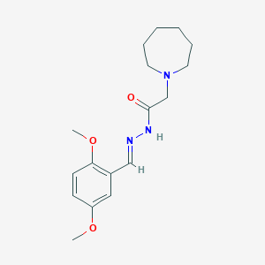 molecular formula C17H25N3O3 B3837422 2-(1-azepanyl)-N'-(2,5-dimethoxybenzylidene)acetohydrazide 