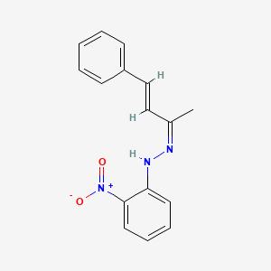 molecular formula C16H15N3O2 B3837425 4-phenyl-3-buten-2-one (2-nitrophenyl)hydrazone 