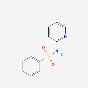 molecular formula C12H12N2O2S B3837442 N-(5-甲基-2-吡啶基)苯磺酰胺 
