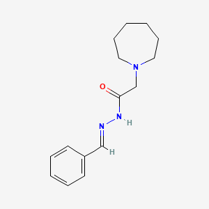 molecular formula C15H21N3O B3837503 2-(1-azepanyl)-N'-benzylideneacetohydrazide 