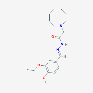 molecular formula C19H29N3O3 B3837539 2-(1-azocanyl)-N'-(3-ethoxy-4-methoxybenzylidene)acetohydrazide 
