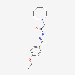 molecular formula C18H27N3O2 B3837551 2-(1-azocanyl)-N'-(4-ethoxybenzylidene)acetohydrazide 