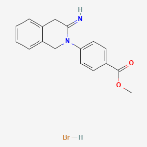 molecular formula C17H17BrN2O2 B3837590 methyl 4-(3-imino-3,4-dihydro-2(1H)-isoquinolinyl)benzoate hydrobromide 