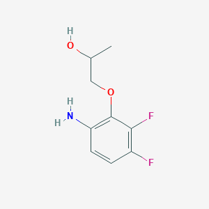 molecular formula C9H11F2NO2 B038376 1-(6-Amino-2,3-difluorophenoxy)propan-2-ol CAS No. 124410-02-2