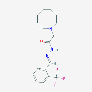 molecular formula C17H22F3N3O B3837631 2-(1-azocanyl)-N'-[2-(trifluoromethyl)benzylidene]acetohydrazide 
