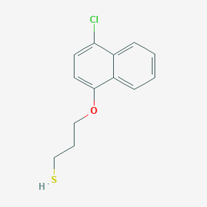 molecular formula C13H13ClOS B3837750 3-[(4-chloro-1-naphthyl)oxy]-1-propanethiol 