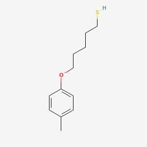 molecular formula C12H18OS B3837762 5-(4-methylphenoxy)-1-pentanethiol 