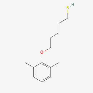 molecular formula C13H20OS B3837774 5-(2,6-dimethylphenoxy)-1-pentanethiol 