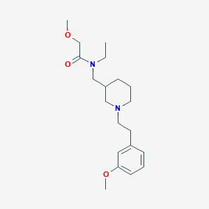 molecular formula C20H32N2O3 B3837793 N-ethyl-2-methoxy-N-({1-[2-(3-methoxyphenyl)ethyl]-3-piperidinyl}methyl)acetamide 