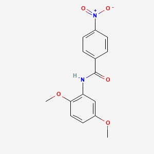 molecular formula C15H14N2O5 B3837843 N-(2,5-二甲氧基苯基)-4-硝基苯甲酰胺 CAS No. 169945-47-5