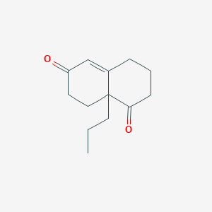 molecular formula C13H18O2 B3837854 8a-propyl-3,4,8,8a-tetrahydro-1,6(2H,7H)-naphthalenedione 