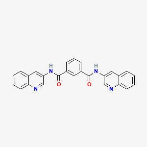 molecular formula C26H18N4O2 B3837862 N,N'-di-3-quinolinylisophthalamide 