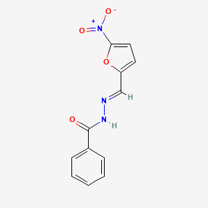molecular formula C12H9N3O4 B3837863 N'-[(5-nitro-2-furyl)methylene]benzohydrazide 