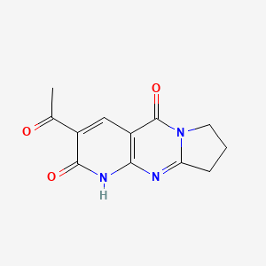 molecular formula C12H11N3O3 B3837926 3-acetyl-8,9-dihydropyrido[2,3-d]pyrrolo[1,2-a]pyrimidine-2,5(1H,7H)-dione 