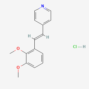 molecular formula C15H16ClNO2 B3837929 4-[2-(2,3-dimethoxyphenyl)vinyl]pyridine hydrochloride 