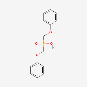 molecular formula C14H15O4P B3837979 双(苯氧甲基)膦酸 
