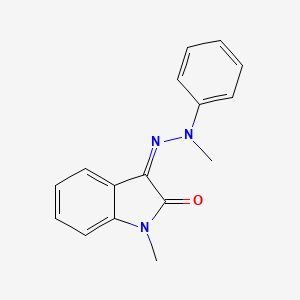 1-methyl-1H-indole-2,3-dione 3-[methyl(phenyl)hydrazone]