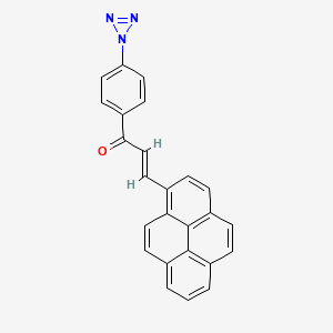 molecular formula C25H15N3O B3838015 3-(1-pyrenyl)-1-[4-(1H-triaziren-1-yl)phenyl]-2-propen-1-one 