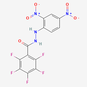 molecular formula C13H5F5N4O5 B3838020 N'-(2,4-二硝基苯基)-2,3,4,5,6-五氟苯甲酰肼 