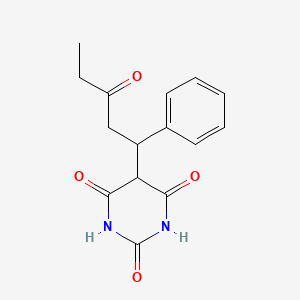 molecular formula C15H16N2O4 B3838077 5-(3-oxo-1-phenylpentyl)-2,4,6(1H,3H,5H)-pyrimidinetrione 