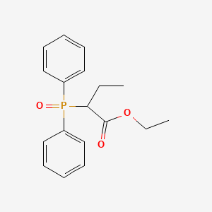 molecular formula C18H21O3P B3838119 ethyl 2-(diphenylphosphoryl)butanoate 