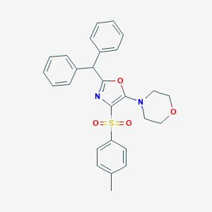 molecular formula C27H26N2O4S B383813 4-[2-Benzhydryl-4-(toluene-4-sulfonyl)-oxazol-5-yl]-morpholine 
