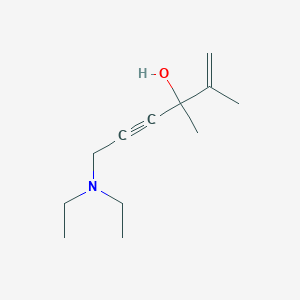 molecular formula C12H21NO B3838134 6-(diethylamino)-2,3-dimethyl-1-hexen-4-yn-3-ol 