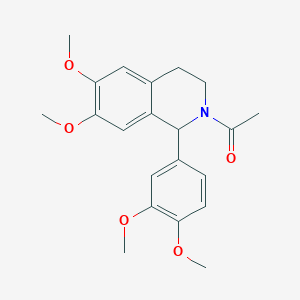 molecular formula C21H25NO5 B3838140 2-acetyl-1-(3,4-dimethoxyphenyl)-6,7-dimethoxy-1,2,3,4-tetrahydroisoquinoline 