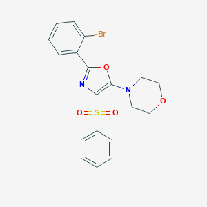 molecular formula C20H19BrN2O4S B383819 4-{2-(2-Bromophenyl)-4-[(4-methylphenyl)sulfonyl]-1,3-oxazol-5-yl}morpholine 