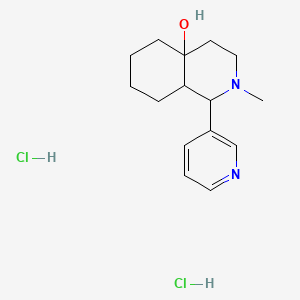 molecular formula C15H24Cl2N2O B3838223 2-methyl-1-(3-pyridinyl)octahydro-4a(2H)-isoquinolinol dihydrochloride 