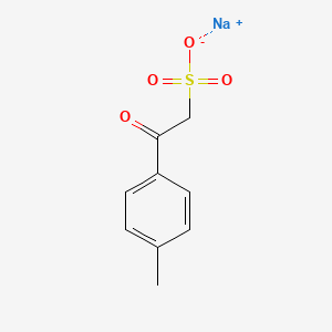 molecular formula C9H9NaO4S B3838249 sodium 2-(4-methylphenyl)-2-oxoethanesulfonate 