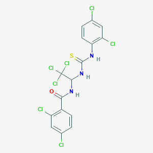 2,4-dichloro-N-(2,2,2-trichloro-1-{[(2,4-dichloroanilino)carbothioyl]amino}ethyl)benzamide