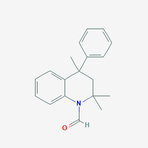 molecular formula C19H21NO B3838311 2,2,4-trimethyl-4-phenyl-3,4-dihydro-1(2H)-quinolinecarbaldehyde 