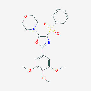 4-[4-(Phenylsulfonyl)-2-(3,4,5-trimethoxyphenyl)-1,3-oxazol-5-yl]morpholine